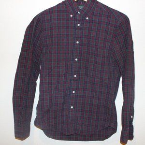 Gitman Vintage twill oxford shirt size small red/green
